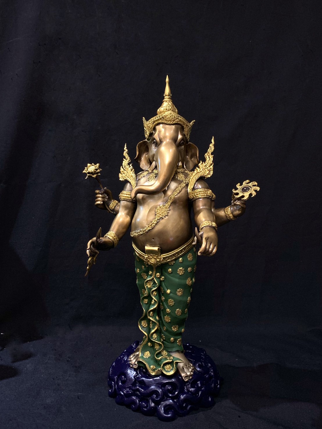 พระพิฆเนศ ปางเหนือเมฆ หน้าตัก 9 นิ้ว