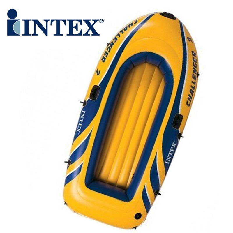 INTEX ชุดเรือยาง ชาเลนเจอร์ 2 ที่นั่ง พร้อมพายอลูมิเนียมและที่สูบลม รุ่น 68367