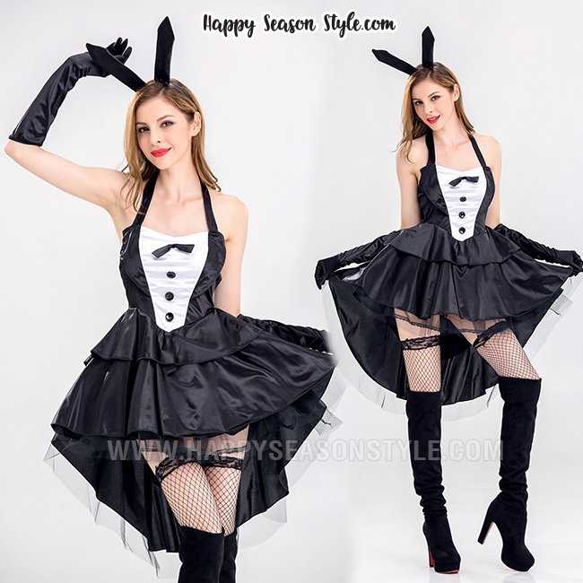ชุดกระต่าย ชุดบันนี่ ทักซิโด้กระโปรง หน้าสั้่นหลังยาว