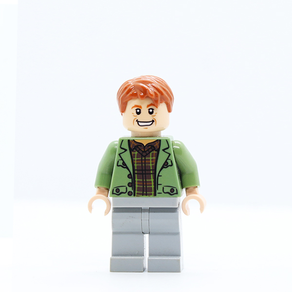 Arthur Weasley, Sand Green Open Jacket, Light Bluish Gray Legs