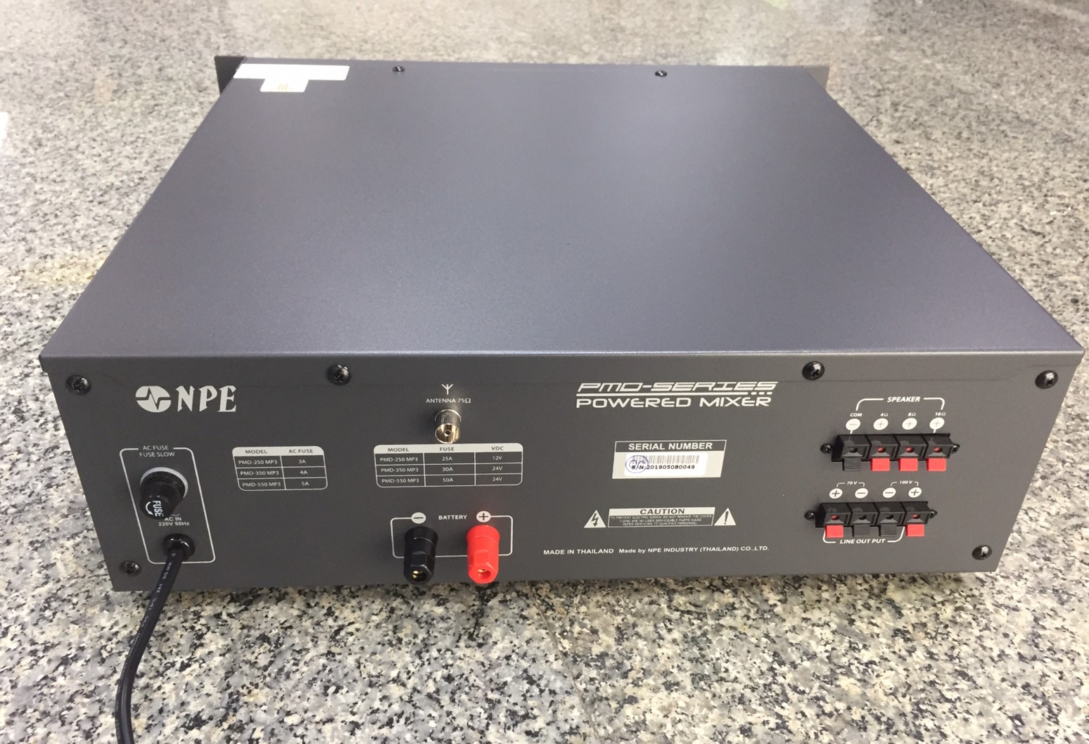 NPE PMD-250MP3 AC/DC POWERMIXER+LINE