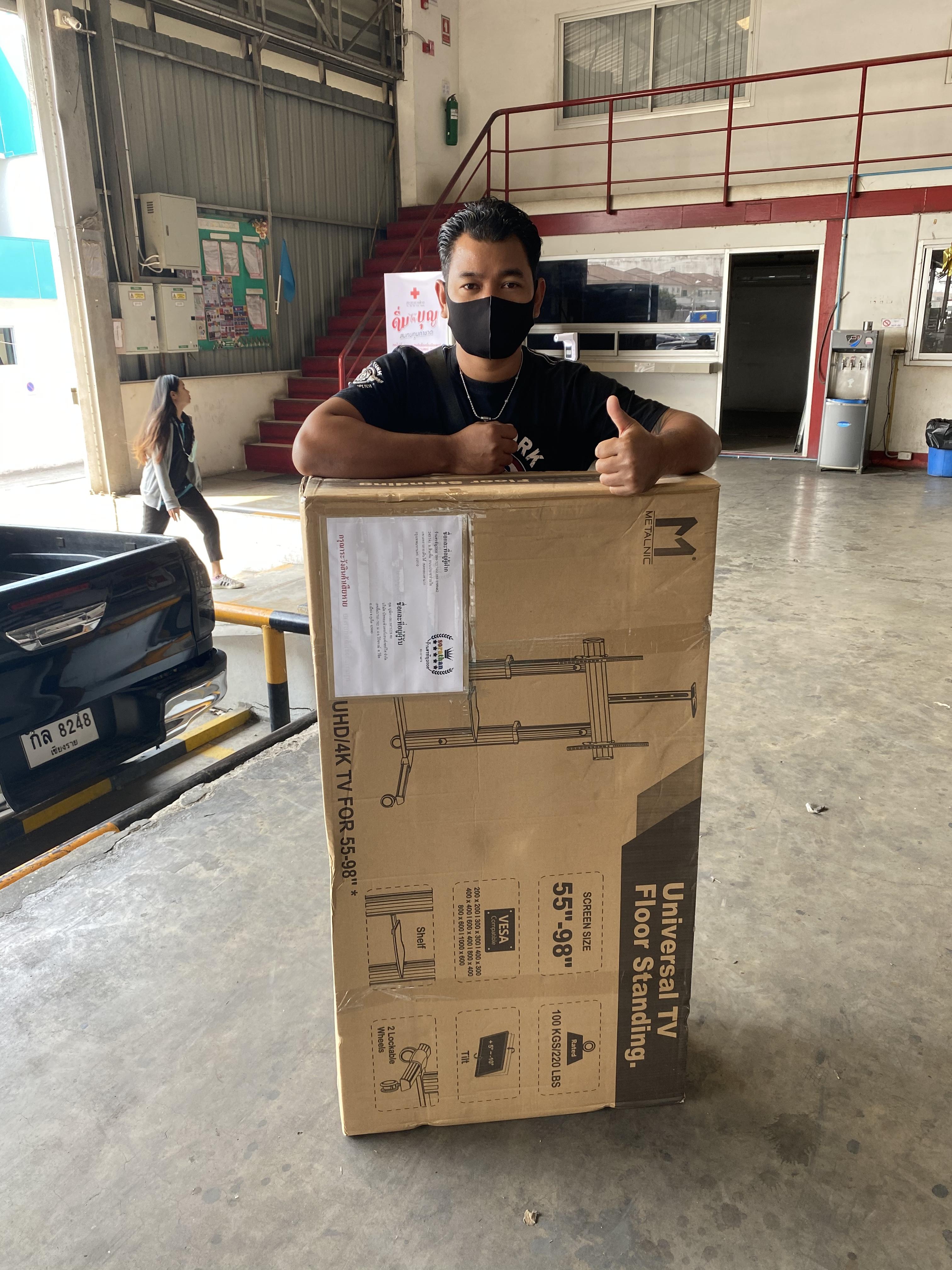 JMTVSTAND MT-F8200 ขาตั้งพื้นทีวีมีล้อเลื่อน(TV Stand) วัสดุ Aluminium อลูมิเนียม แบบล้อเลื่อนปรับสูง/ต่ำได้ 55"-98" นิ้ว{รับประกันสินค้า 3 ปี}0964746498