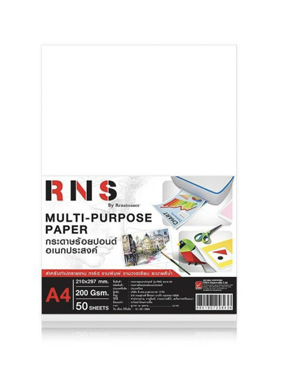 กระดาษร้อยปอนด์ / วาดเขียน ผิวหยาบ A3 และ A4 (แพ็คละ 50 แผ่น)