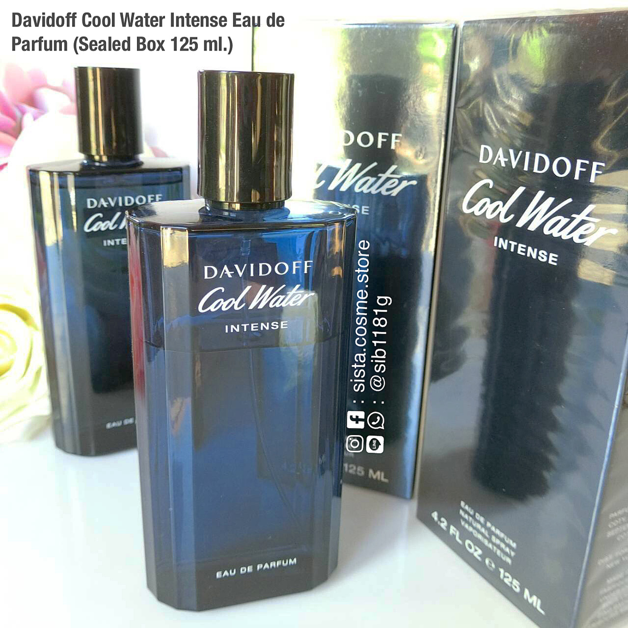 Davidoff Cool Water Intense Eau de Parfum (Sealed Box 125 ml.)
