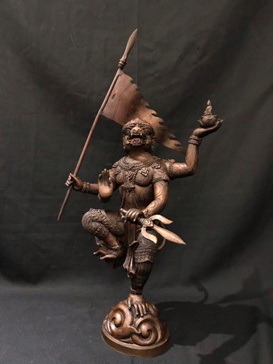 หนุมานชนะมาร ประทานพร หน้าตัก 9 นิ้ว