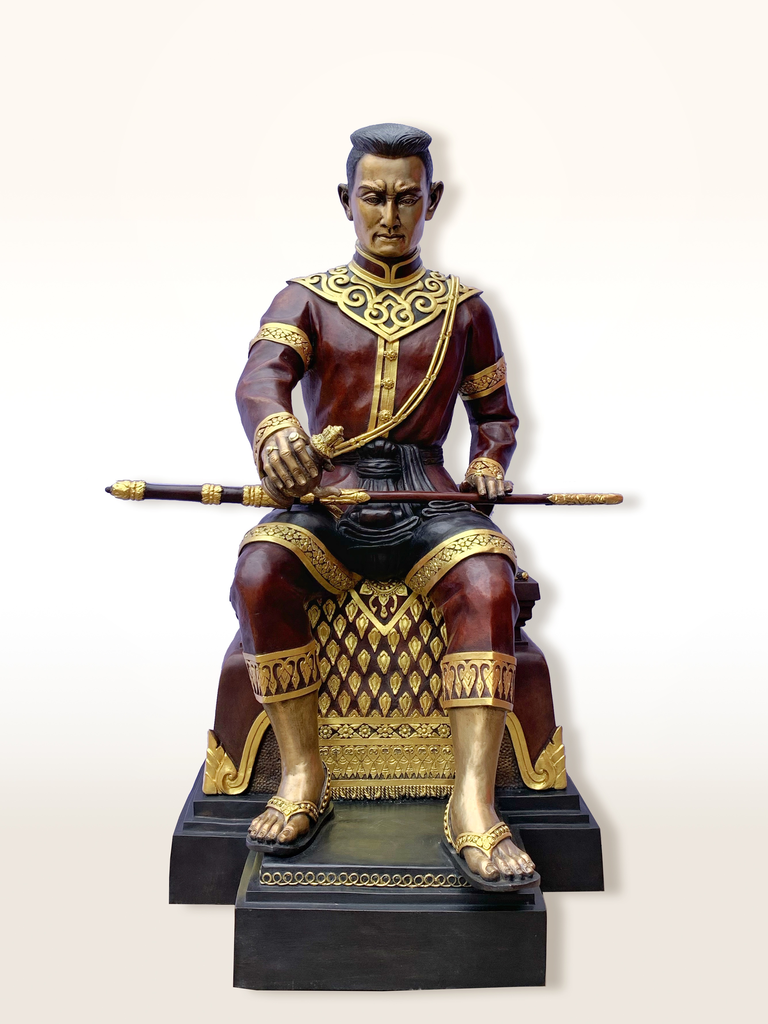 พระนเรศวรมหาราช นั่งบัลลังก์ หลั่งทักษิโณทก หน้าตัก 25 นิ้ว
