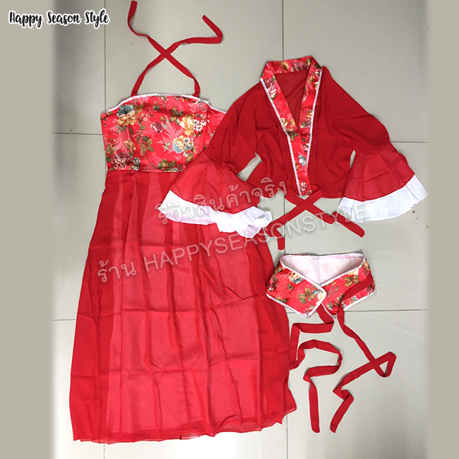 ชุดจีน ผู้หญิงย้อนยุค หนังกำลังภายใน นางสนม เจ้าหญิงกำมะลอ (มีหลายสี)