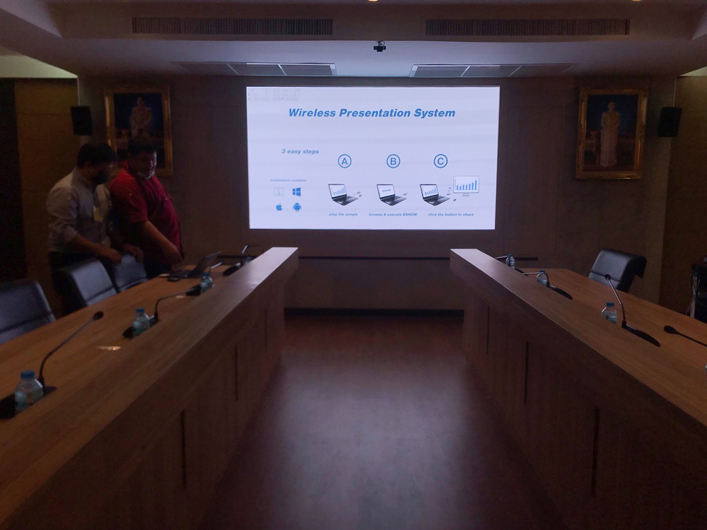ปรับปรุงระบบเสียง ร่วมกับระบบภาพจอ LED ห้องประชุมสำนักงานผู้บัญชาการ กองบัญชาการตำรวจปราบปรามยาเสพติด