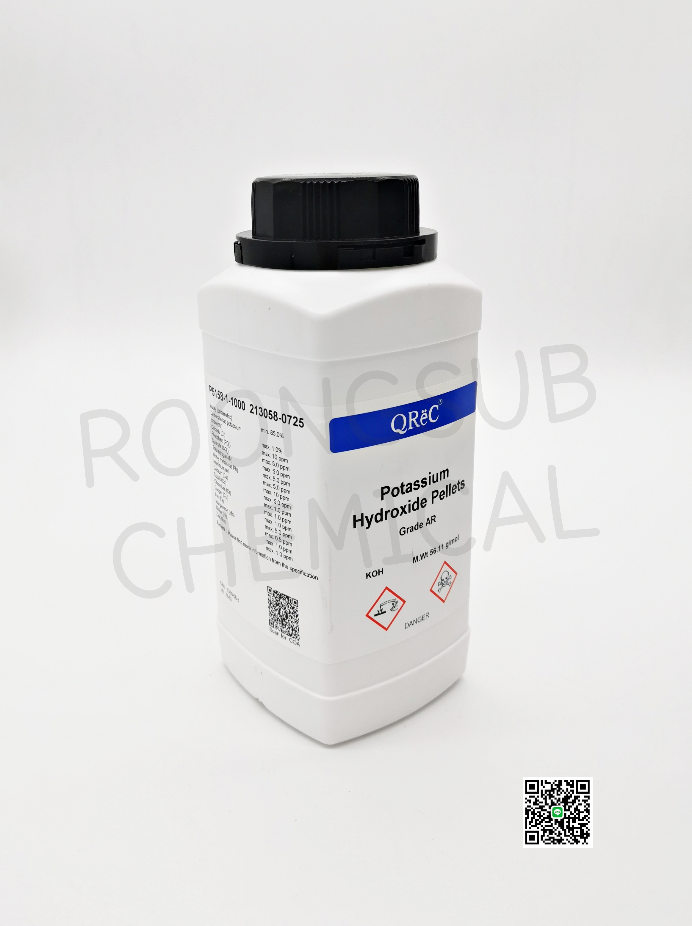 POTASSIUM HYDROXIDE AR.
