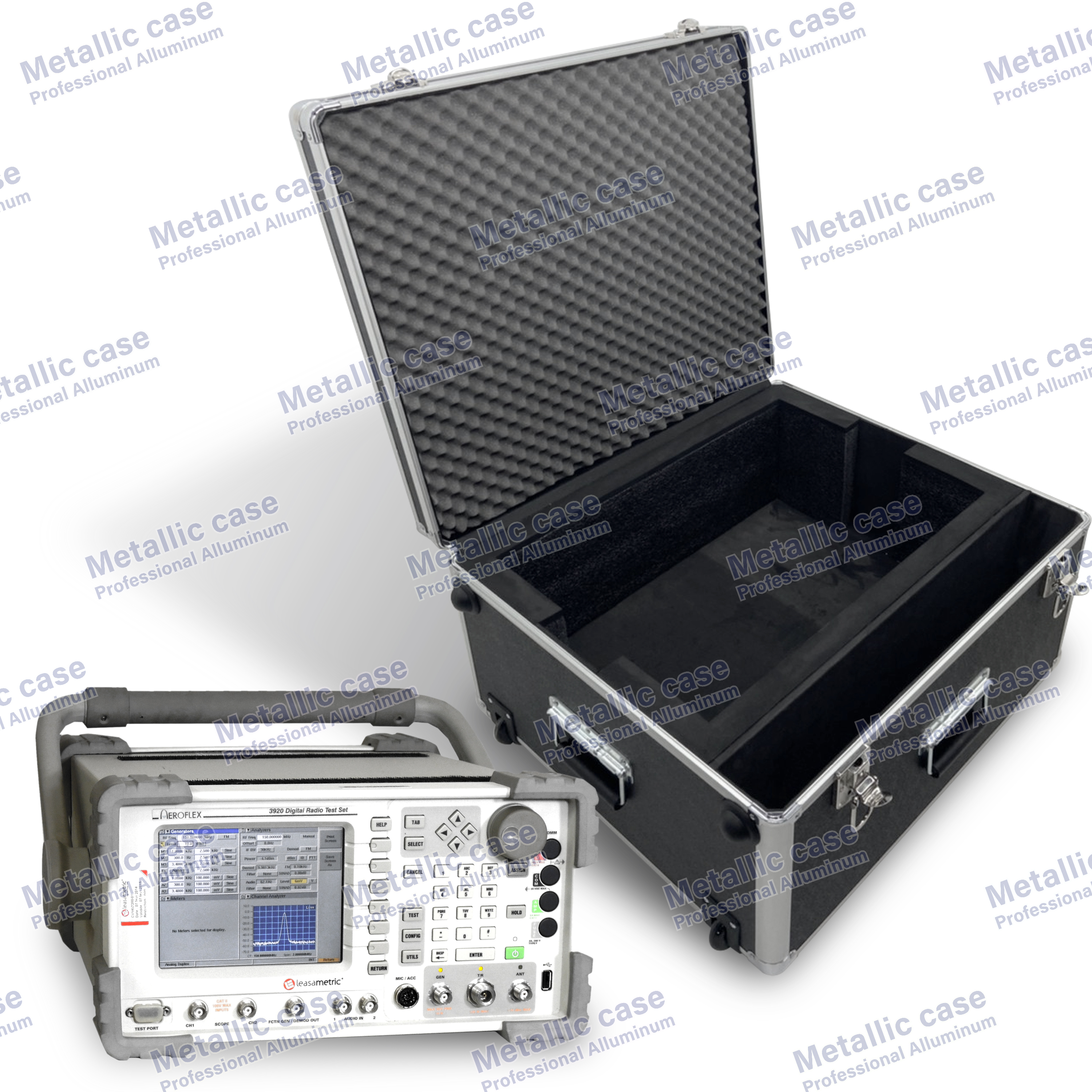 metalliccase 8158-09-6403 / ArRoflex 3920 Digital Radio Test Set (61.5x53.5x28.6 T2C1H3K3P3U3)
