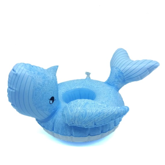 ที่วางแก้วเป่าลม ปลาโลมา Inflatable Whale Cup Holder
