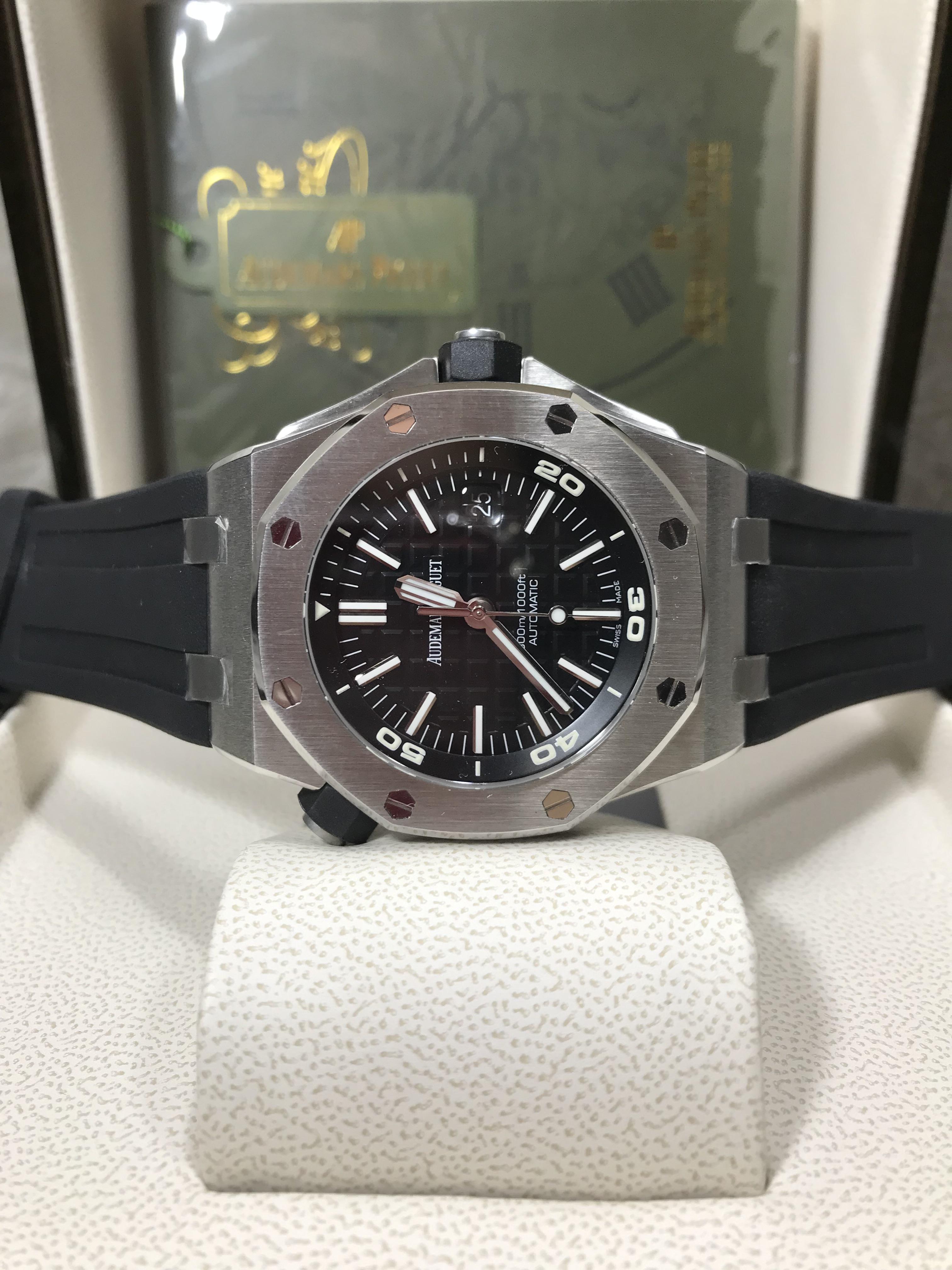 😍Audemars Piguet Diver Black Dial 15710ST (Swiss ZF)