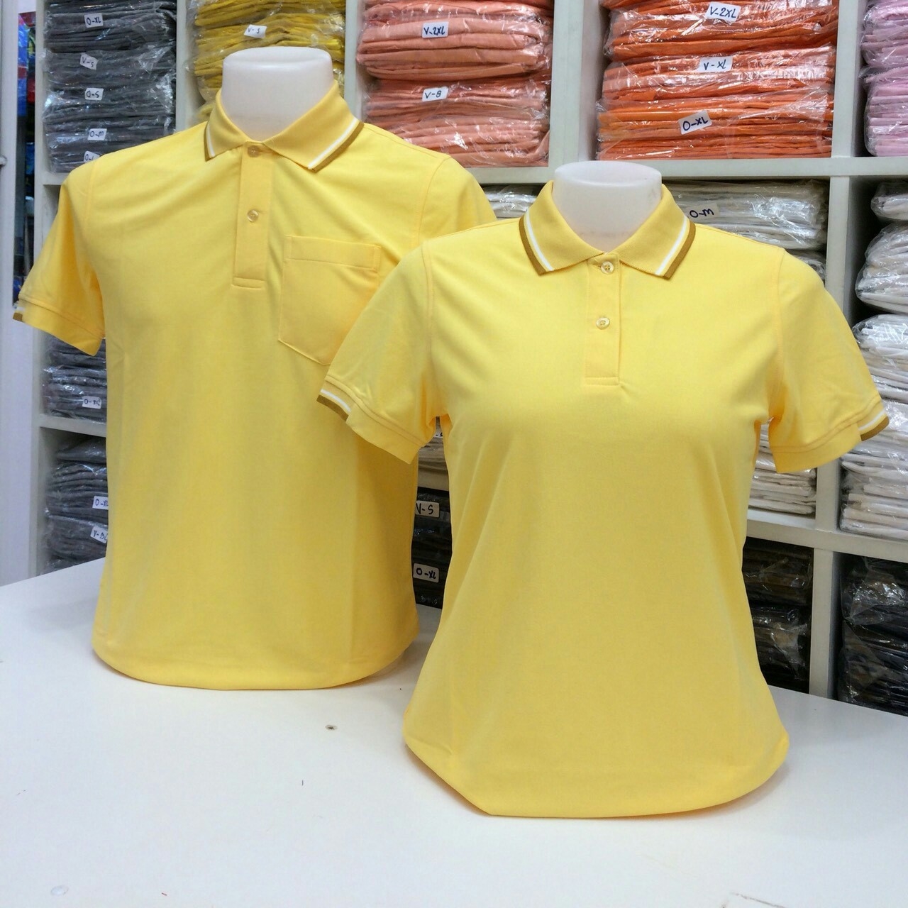 เสื้อโปโลหญิง-ชาย ไซต์ S-3XL