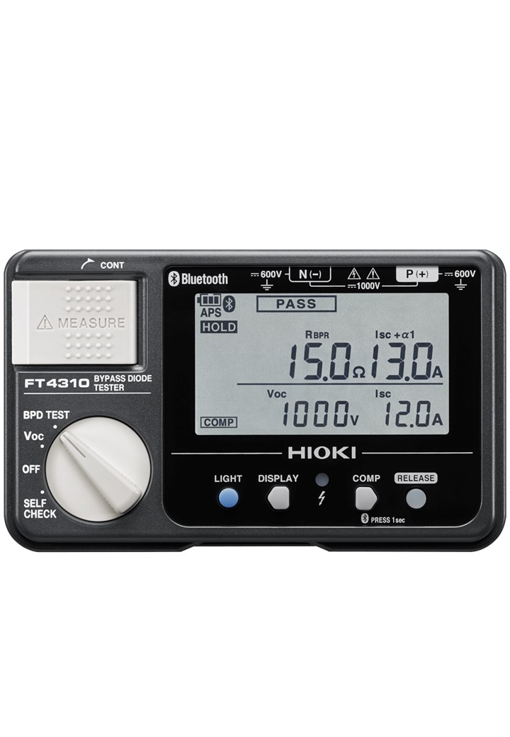 Hioki FT4310 เครื่องทดสอบไดโอดในระบบโซลาร์ Bypass-diode and Blocking diode