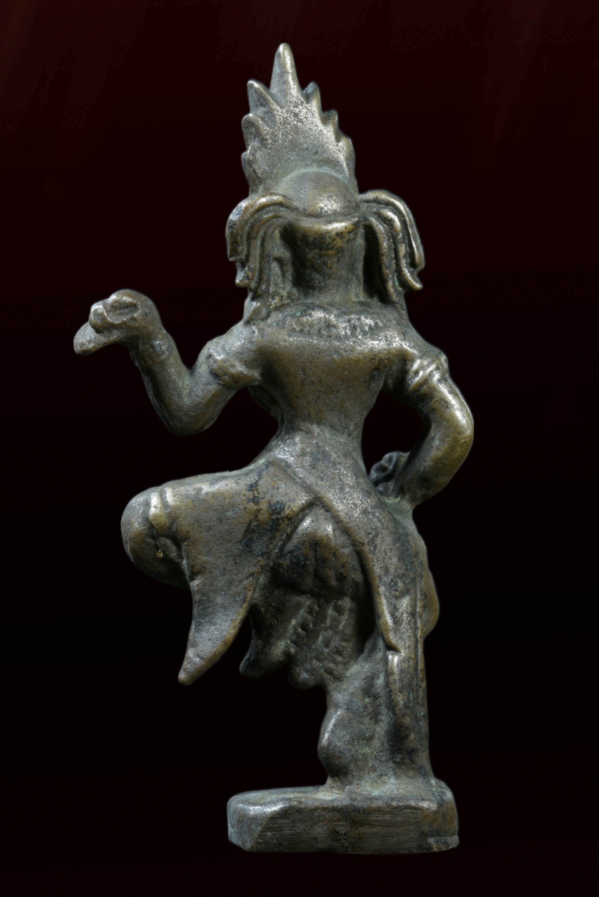 รูปหล่อนางอัปสร เนื้อสำริดเงิน