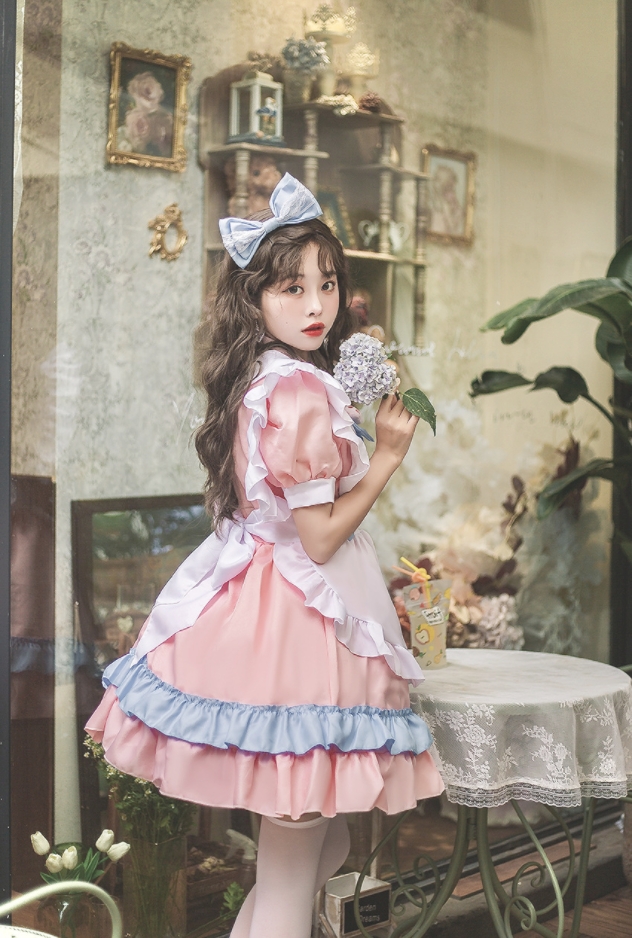 ชุดเมด ชุดเมดญี่ปุ่น คอสเพลย์ สวีทแคท มี 2 สี