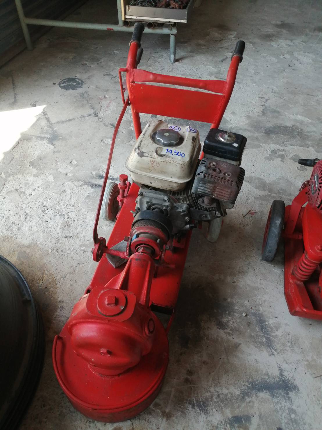แท่นขัดหินอ่อนพร้อมเครื่อง HONDA 5.5 HP เก่า