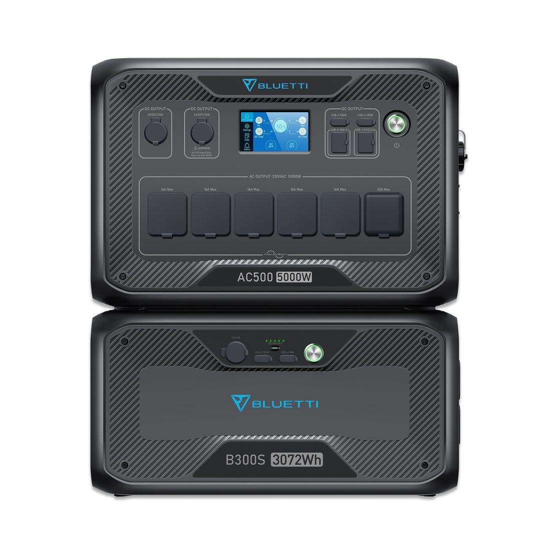 BLUETTI AC500 + B300S Home Battery Backup | 5,000W / 3,072Wh~18,432Wh แบตเตอรี่สำรองอเนกประสงค์