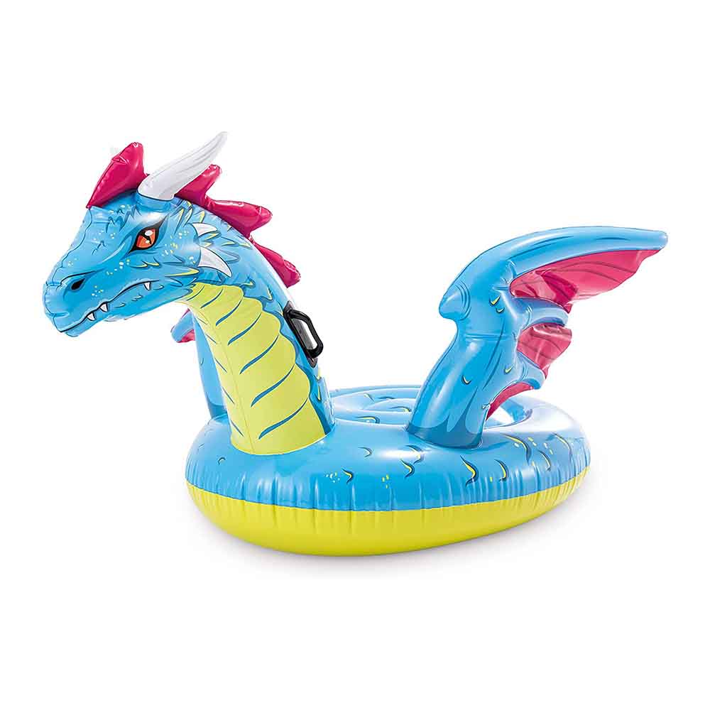Intex แพยางมังกร สีฟ้า Inflatable Dragon Ride Pool Float ขนาด 79x75 นิ้ว