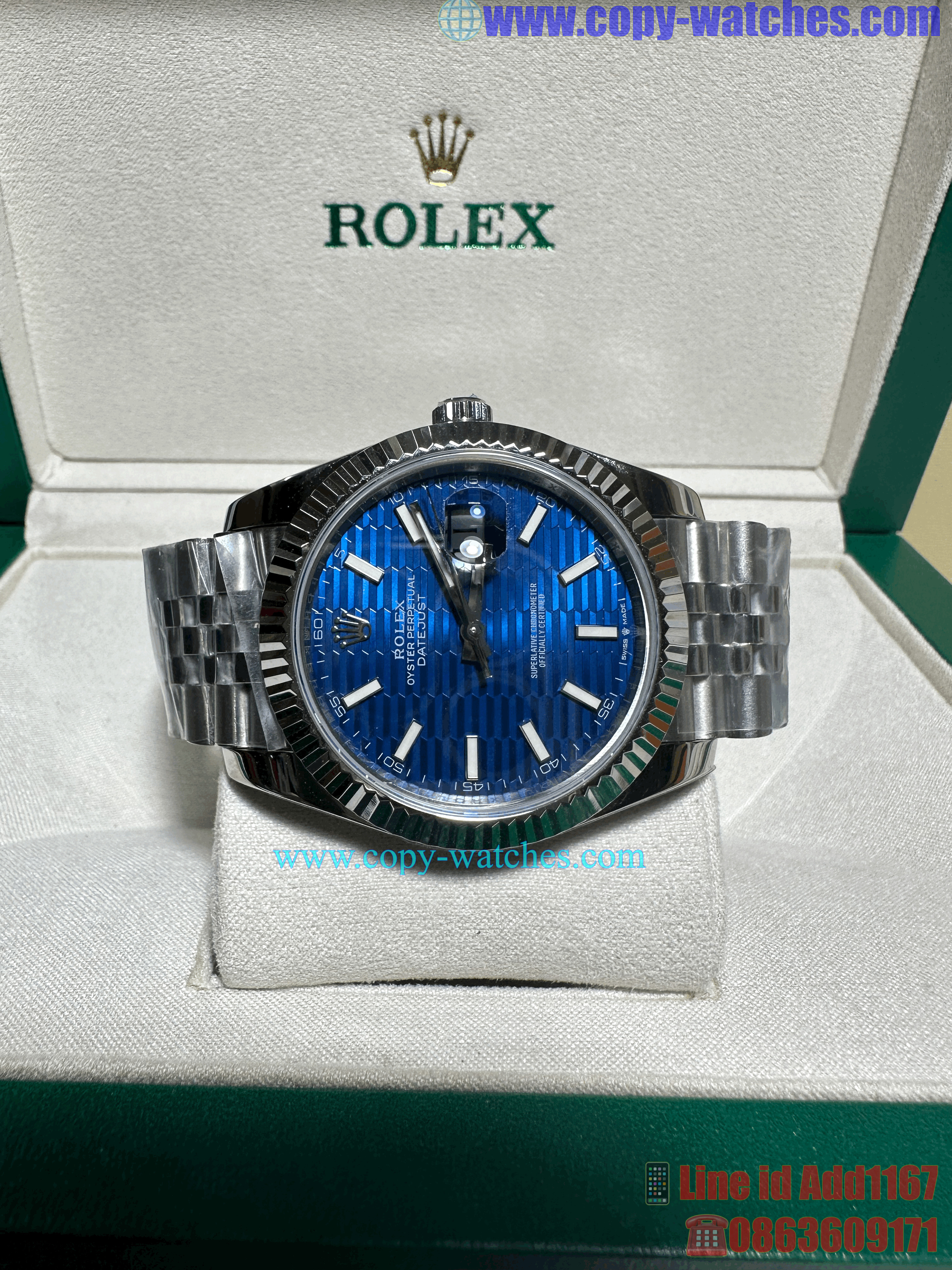 Rolex Datejust 41mm Blue Dial Ref#126334 (Swiss EW)