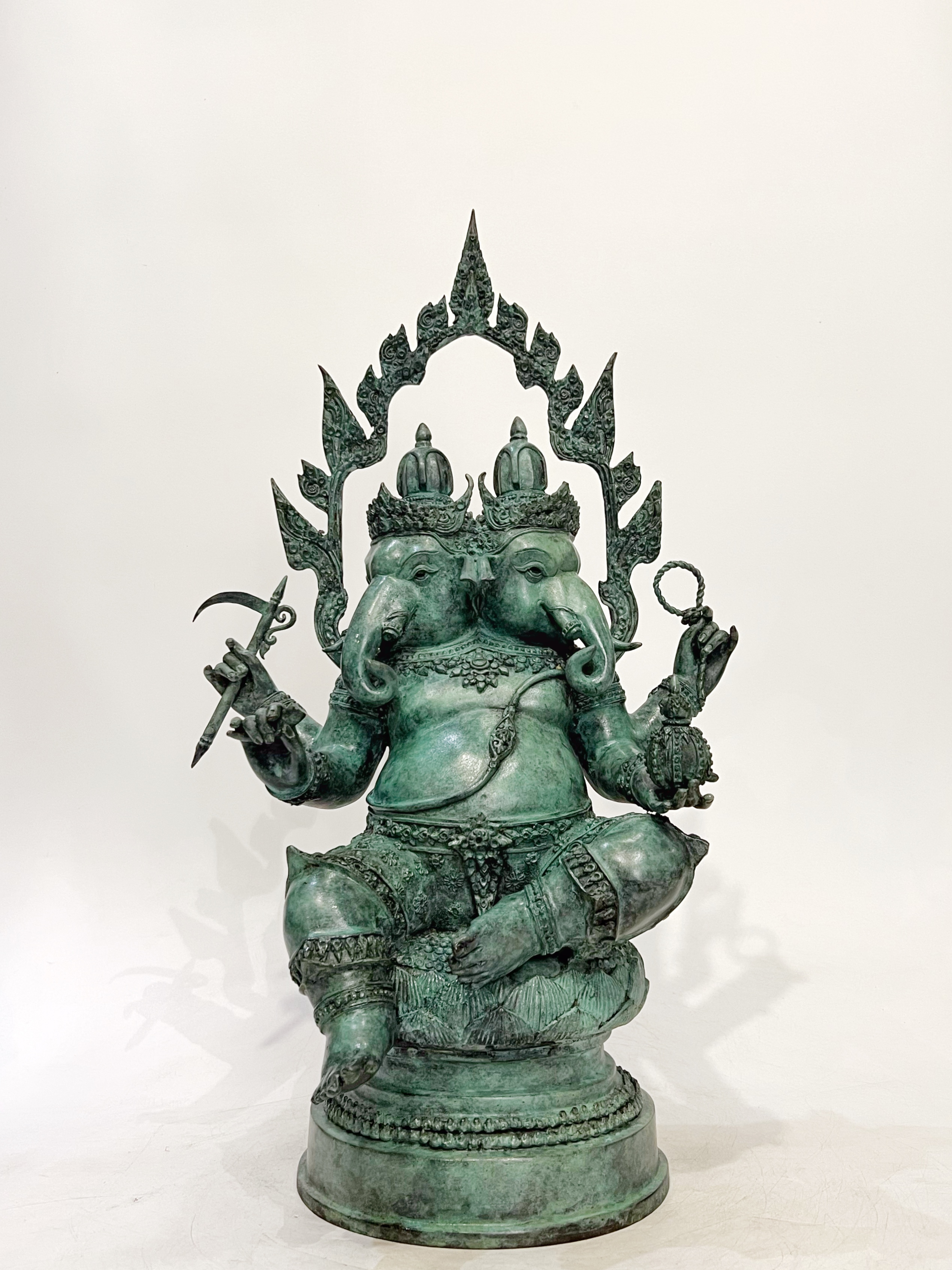 พระพิฆเนศ ปางทวิมุข หน้าตัก 9 นิ้ว