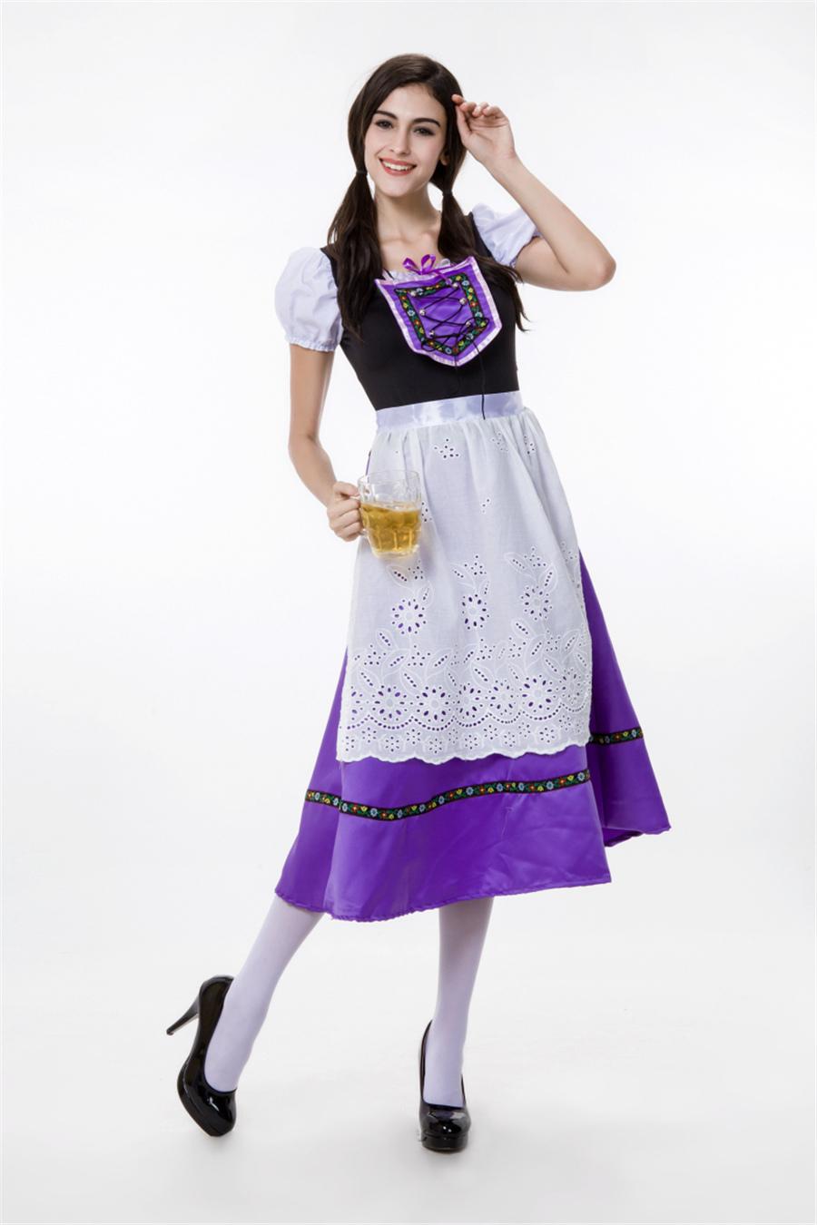 ชุดบาวาเรียน เยอรมัน สีม่วง 🏍️💨 ส่งไวจากไทย ออกโทเบอร์เฟส เทศกาลเบียร์