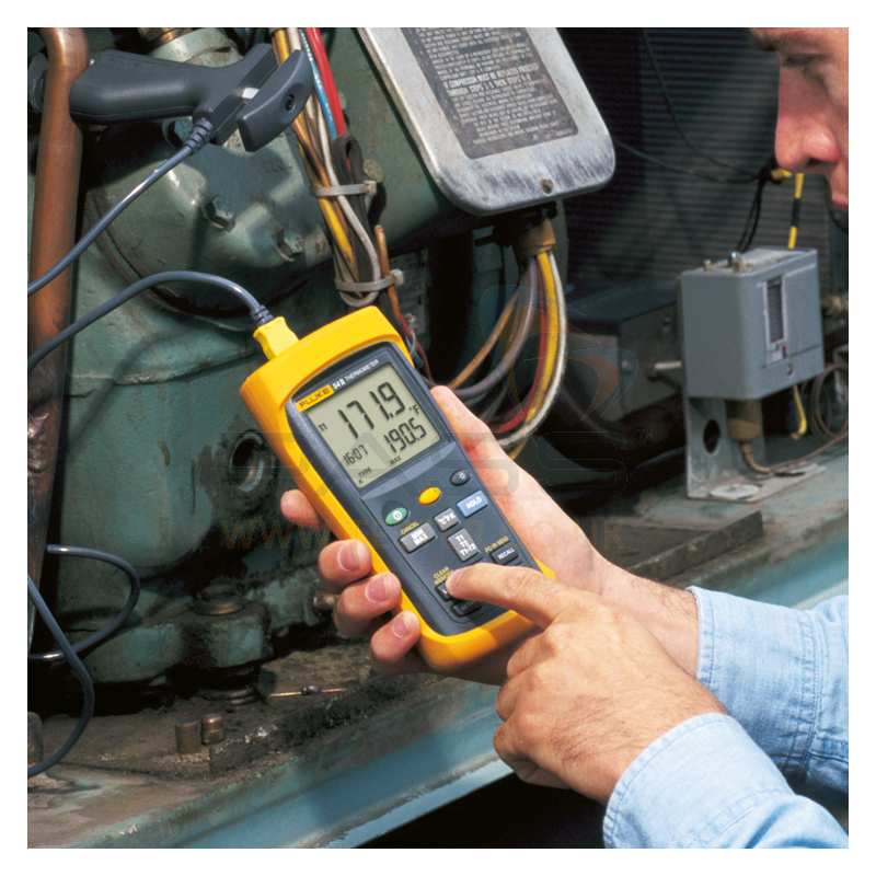 53-2 B เครื่องวัดอุณหภูมิแบบดิจิตอล เทอร์โมมิเตอร์แบบดิจิตอล ชนิดมือถือขนาด 1 ช่อง บันทึกค่าแบบ logging ได้ 500 จุดในตัว และต่อเชื่อมกับคอมพิวเตอร์เพื่อเขียนกราฟแสดงแนวโน้ม (Trend Plot)