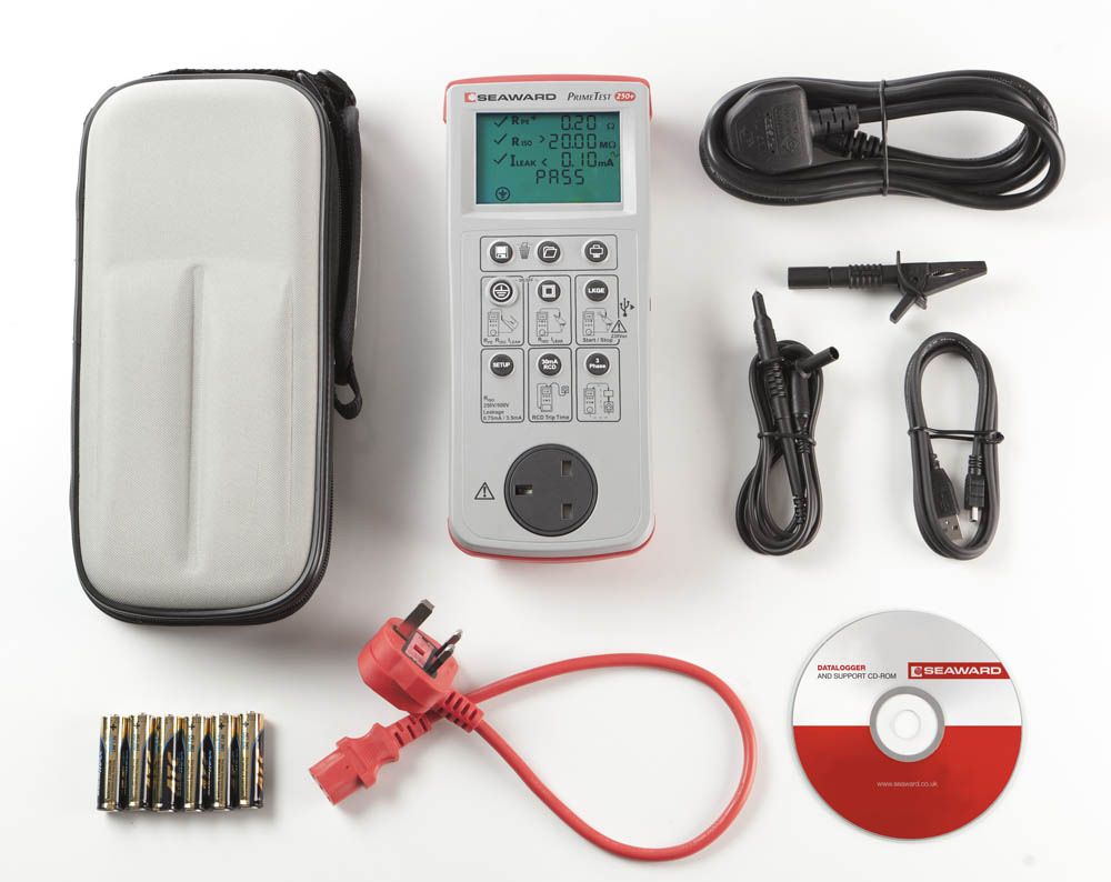 SEAWARD รุ่น PRIMETEST 250 PLUS - PATBag (P/n 403A956) เครื่องทดสอบความปลอดภัยของเครื่องใช้ไฟฟ้าแบบอุปกรณ์ครบชุดพร้อมกระเป๋าหิ้ว