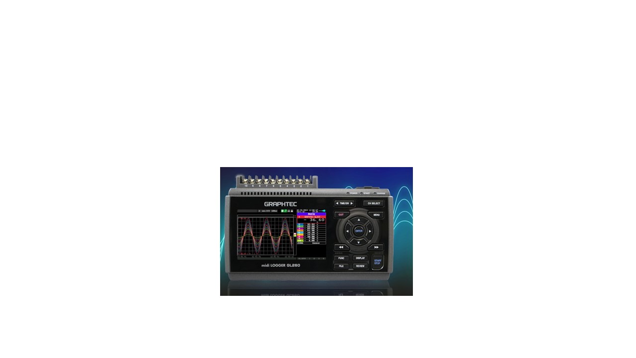 GRAPHTEC GL260 เครื่องบันทึกค่าอุณหภูมิแบบ 10 เซ็นเซอร์ (T.C. type T ความยาว 3 เมตร)