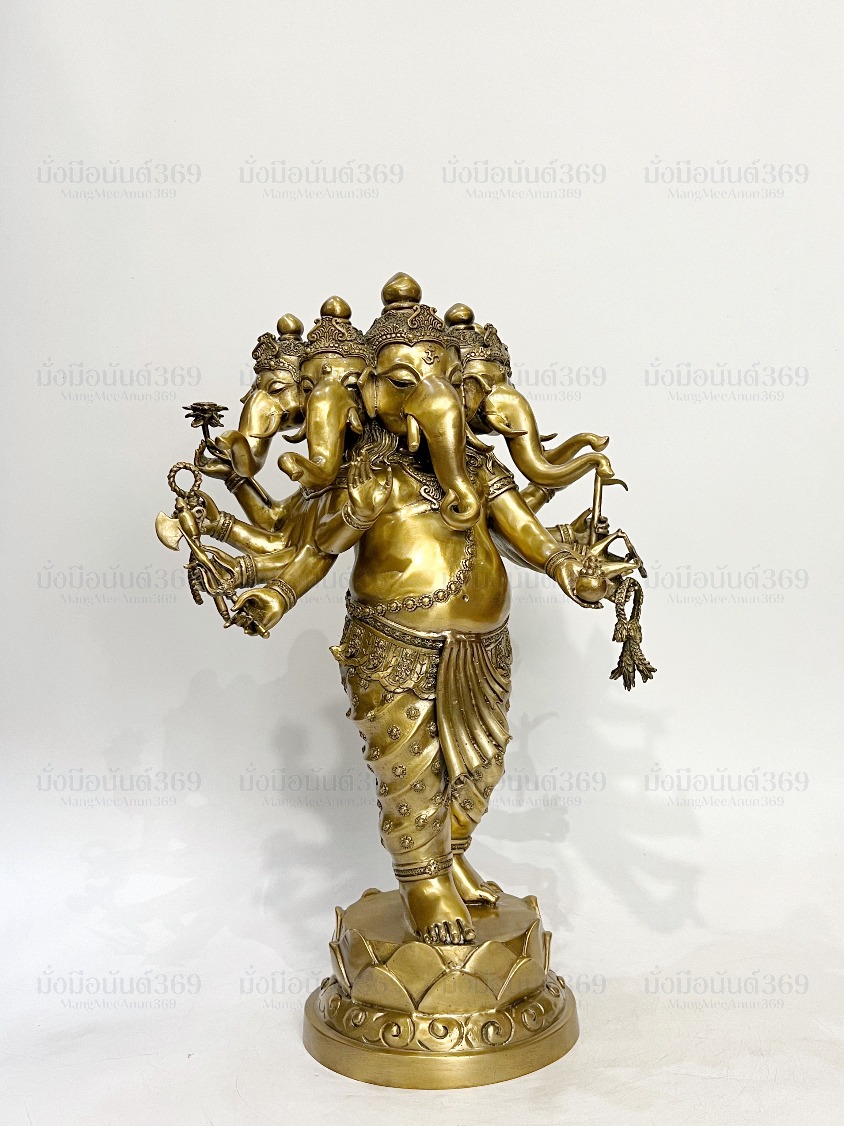 พระพิฆเนศ ปางห้าเศียร (ปัญจมุขคณปติ) หน้าตัก 9 นิ้ว *ห้ามนำภาพไปใช้ทุกกรณี