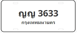 ป้ายประมูล ญญ 3633