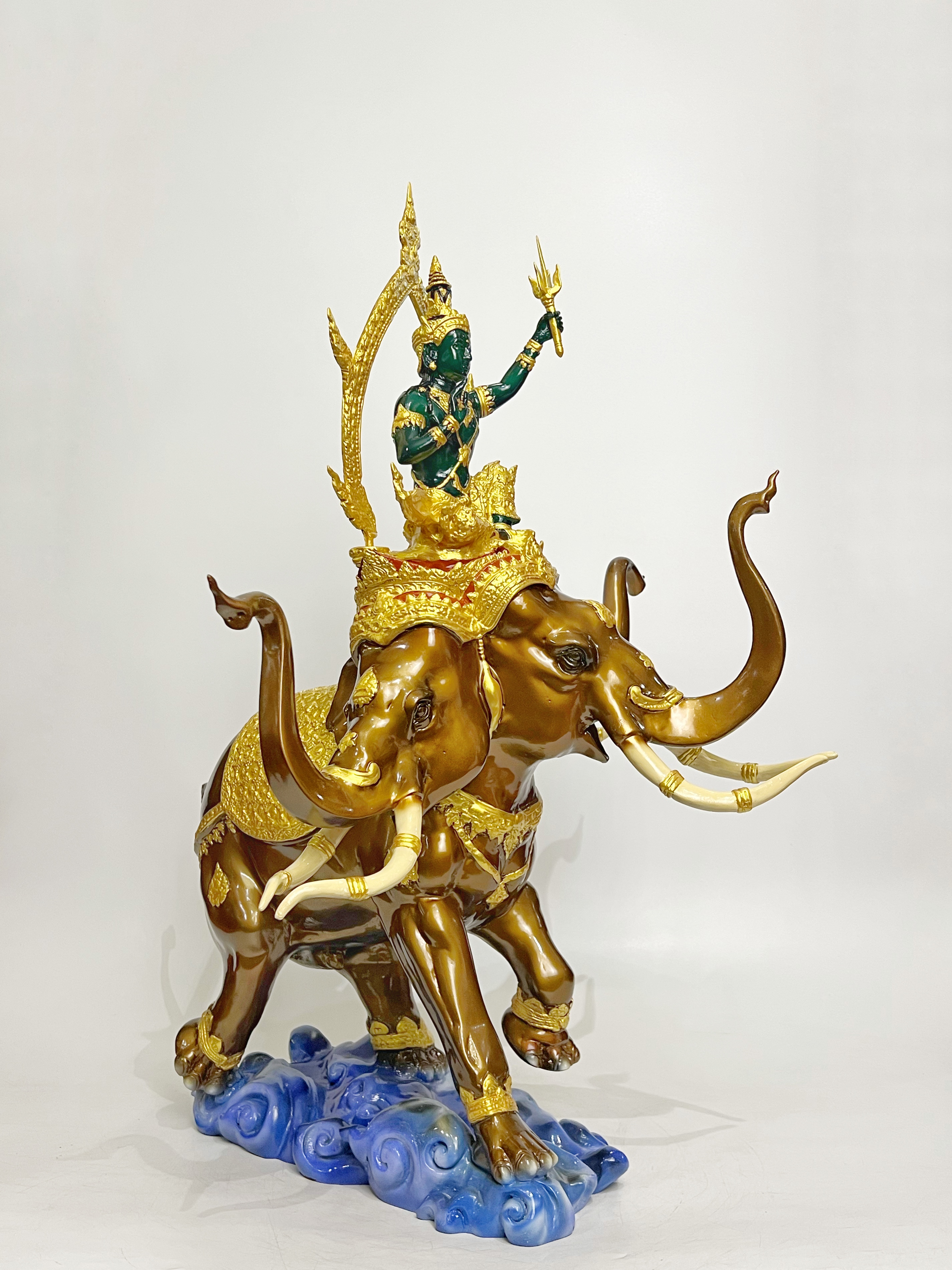 พระอินทร์ทรงช้างเอราวัณ สูง 27 นิ้ว