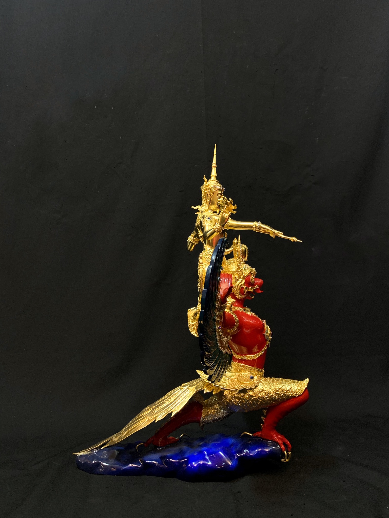 พระนารายณ์ทรงครุฑ หน้าตัก 9 นิ้ว