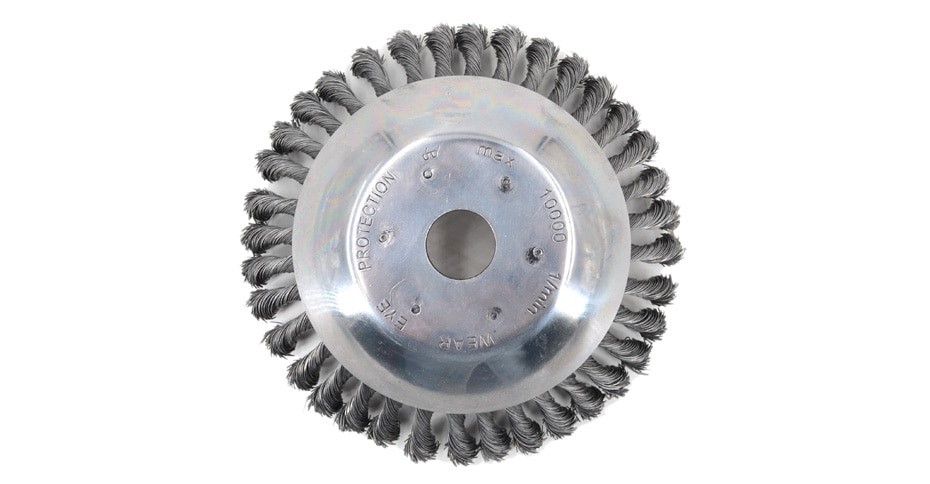 แปรงลวดถ้วยตัดหญ้า แปรงขัดพื้นใส่เครื่องตัดหญ้า ขนาด 8 นิ้ว