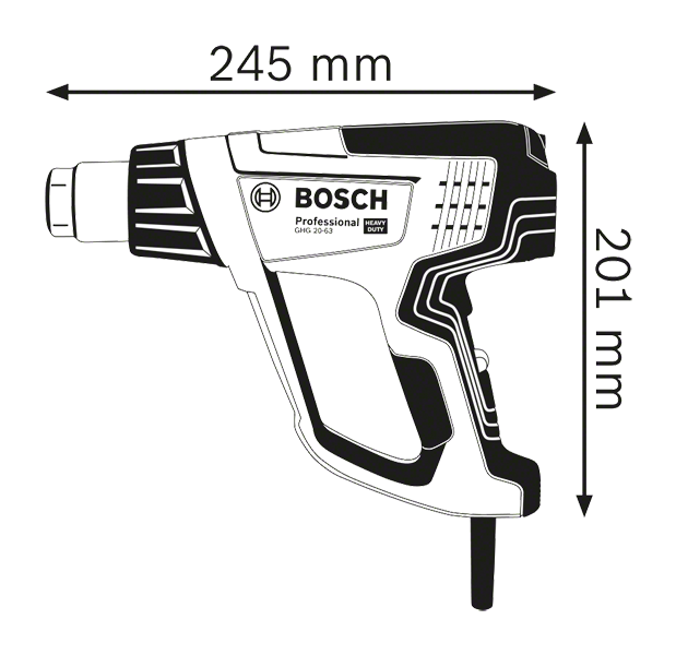 Bosch รุ่น GHG 20-63 เครื่องเป่าลมร้อน