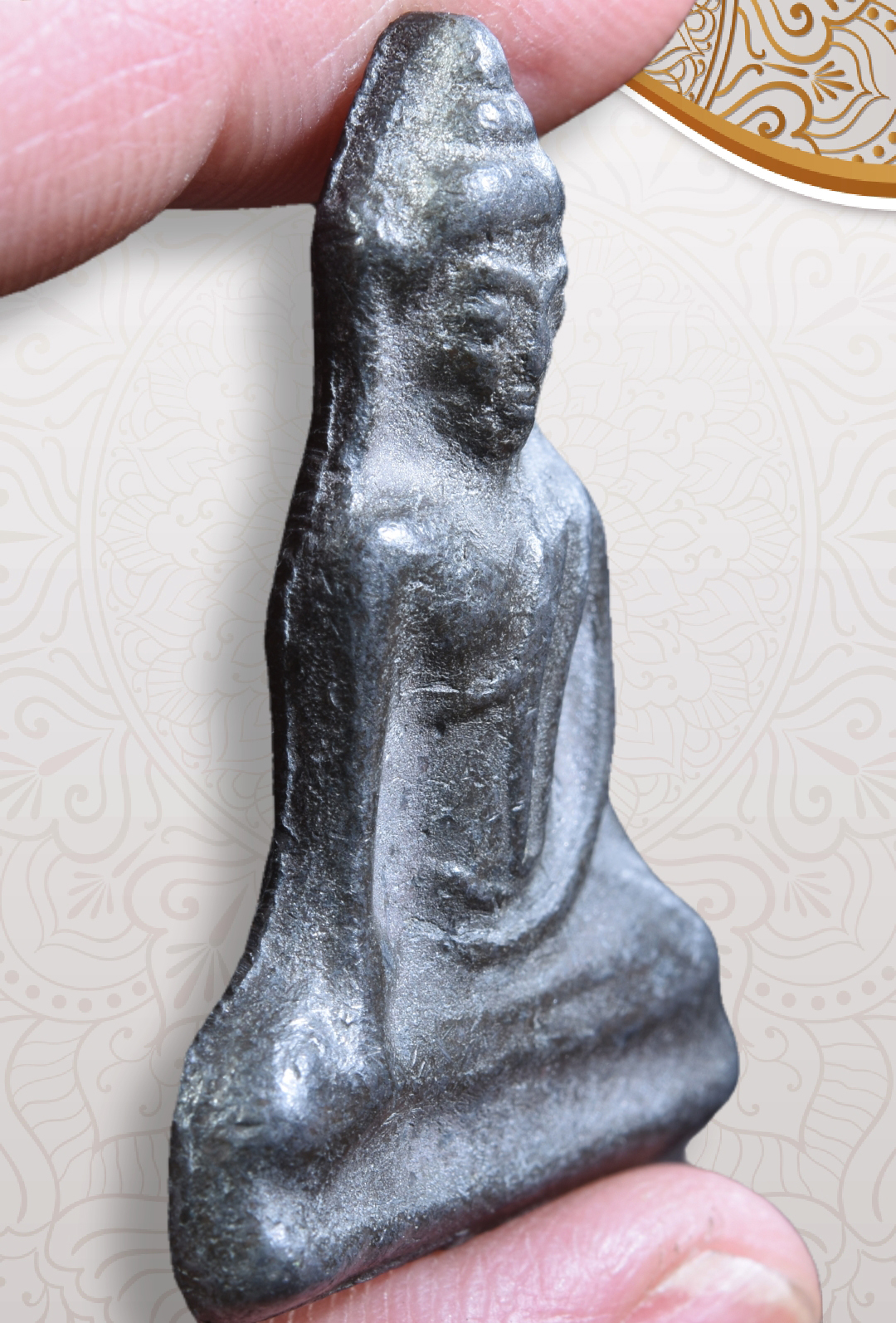 พระร่วงนั่ง หลวงพ่อมุ่ย เนื้อชินตะกั่ว