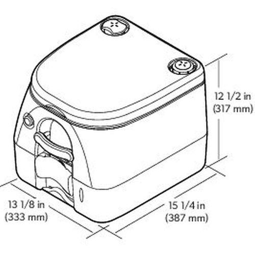 Dometic Portable Toilet 972 สุขภัณฑ์เคลื่อนที่ขนาด 9 ลิตร