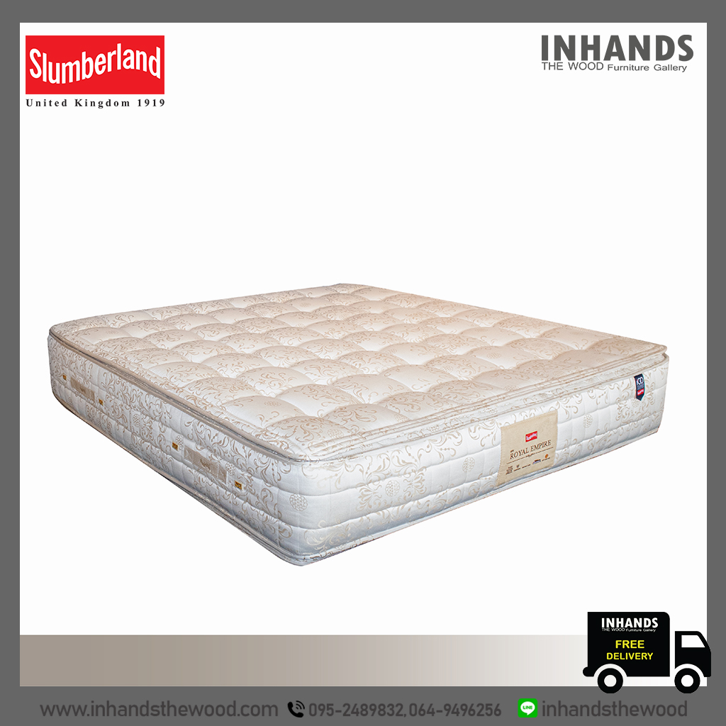 ที่นอน Slumberland รุ่น New Royal Empire (แถมชุดเครื่องนอนครบเซต) Slumberland pocket Spring