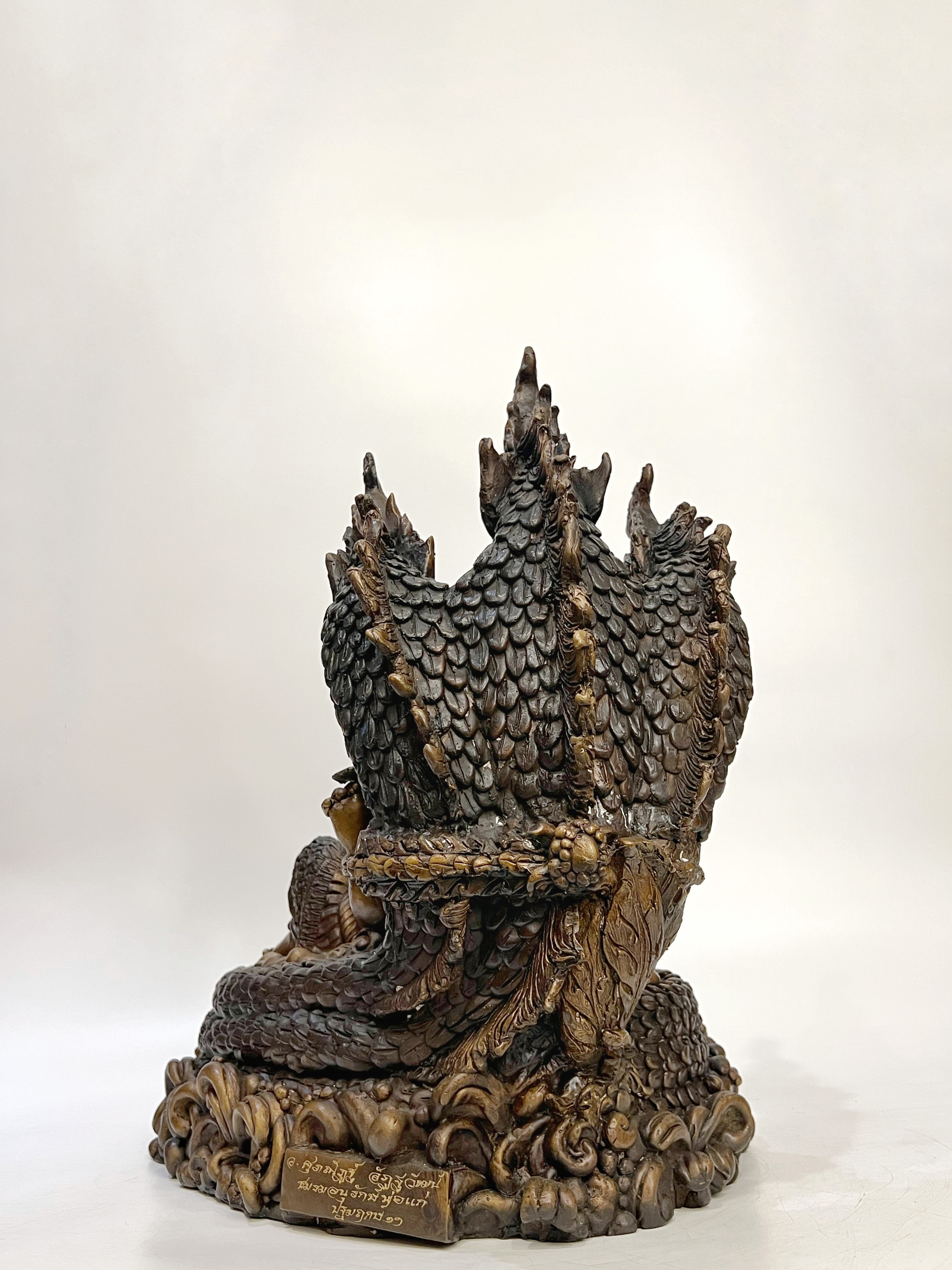 พระพิฆเนศ ปางเสวยสุข ทรงบัลลังก์พญาจันทรคุปต์นาคราช หน้าตัก 9 นิ้ว