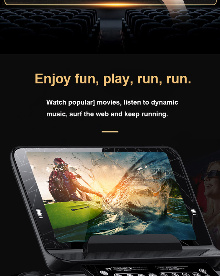 ลู่วิ่งไฟฟ้าCommercial AST10 WIFIหน้าจอ15.6นิ้วรุ่นใหม่ยี่ห้อWorld master fitness ACมอเตอร์4.0 แรงม้า