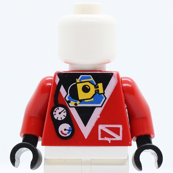 Divers Submarine Logo and Gauges Pattern / Red Arms / Black Hands
