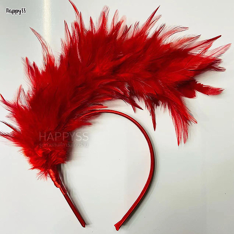 ที่คาดผม ขนนก ที่คาดผมสีรุ้ง หลากสี🏍️💨ส่งไวจาก กทม.