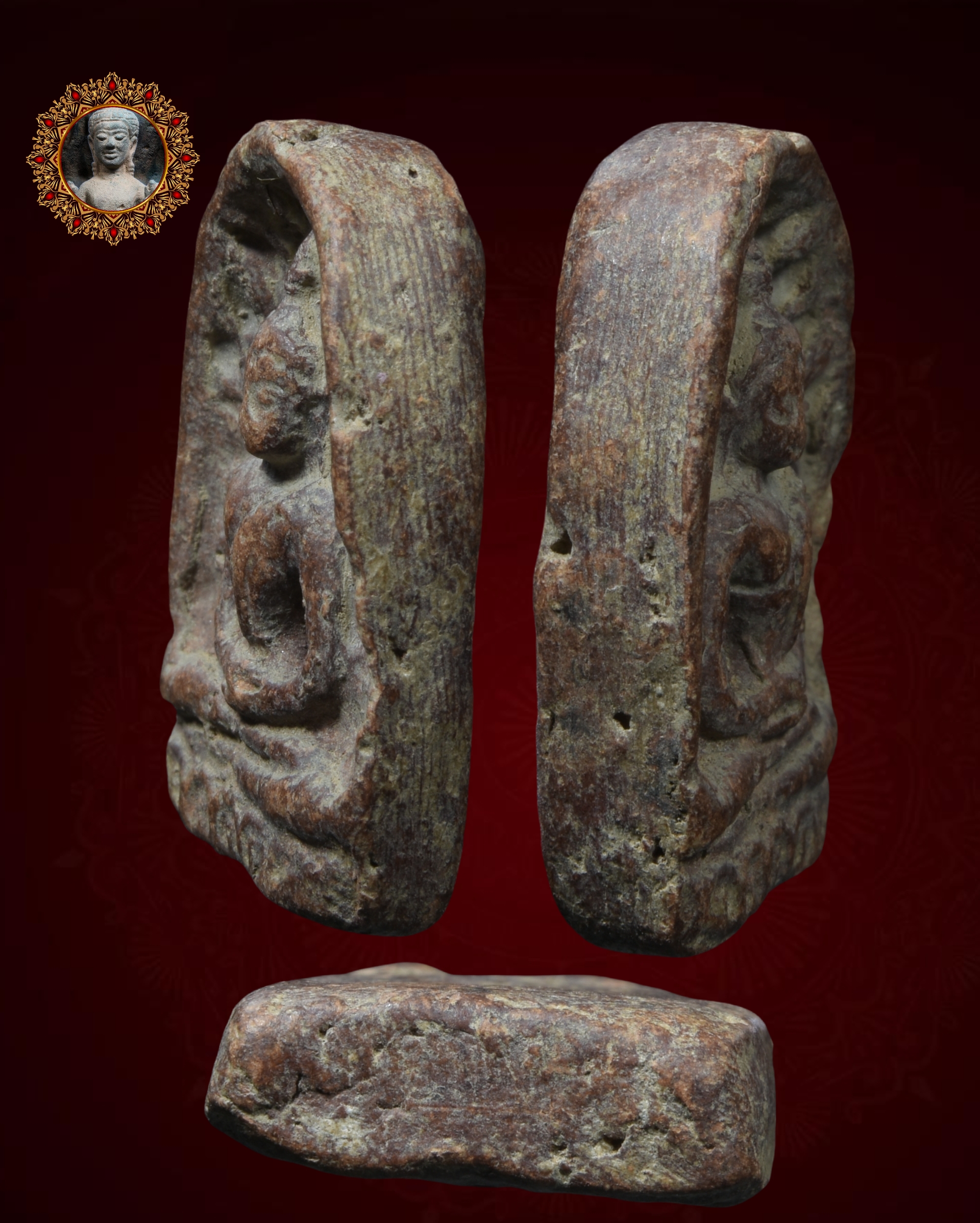 พระซุ้มกอ พมพ์ใหญ่ เนื้อดิน