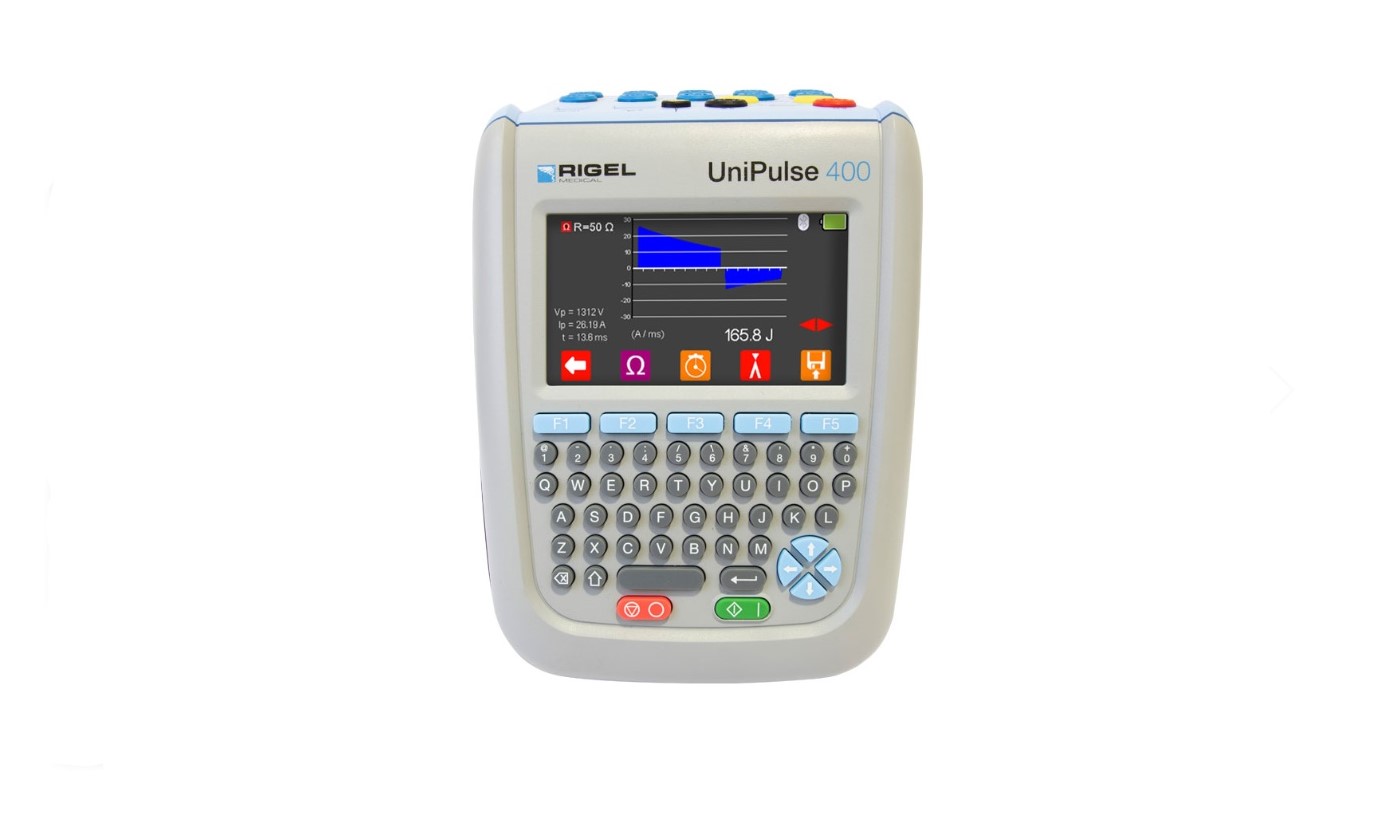 RIGEL UniPulse 400/w Med eBase เครื่องวิเคราะห์ประสิทธิภาพเครื่องกระตุกหัวใจทางการแพทย์ (Defibrillator/AED/Pacer Analyzer) พร้อมซอฟท์แวร์และโน๊ตบุ๊คพร้อมทดสอบและรายงานผล