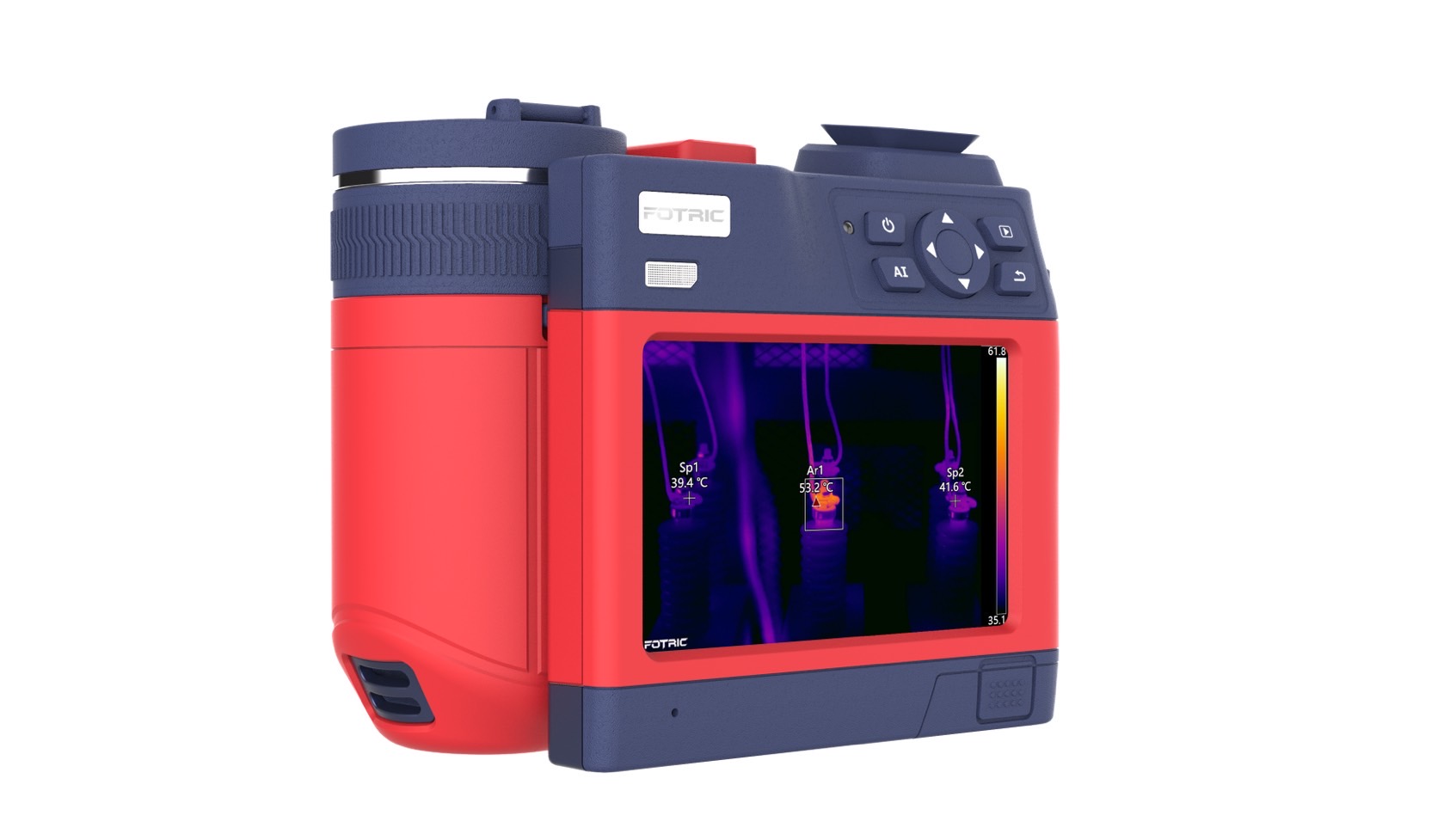 FOTRIC P9-L25 กล้องถ่ายภาพความร้อน 1280x1024 Pixels ย่านวัดอุณหภูมิ -20 °C to 2000 °C