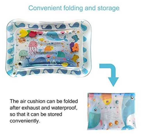 เบาะเป่าลม สำหรับลูกน้อย ลายปลาโลมา Inflatable Water Mat For Babies
