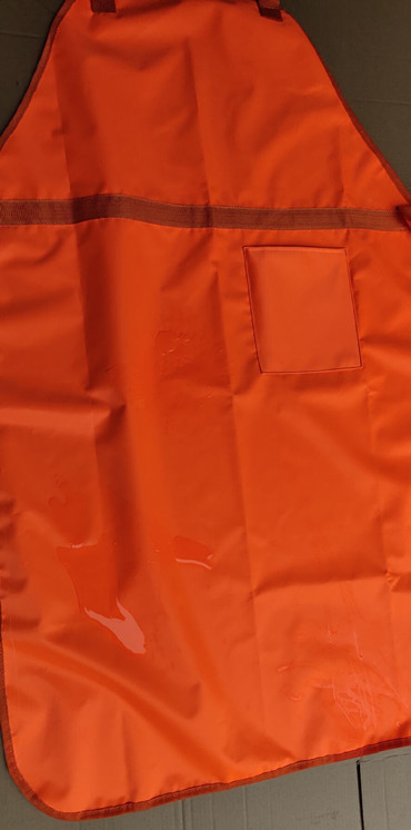 ผ้ากันเปื้อนใส่ตัดหญ้า เอี๊ยมกันเปื้อนสำหรับใส่ตัดหญ้า (สีส้ม)