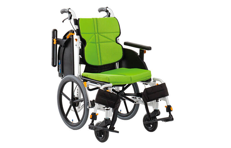 รถเข็นแบรนด์ญี่ปุ่น Matsunaga Wheelchair (車いす) รุ่น NEXT-61B ดีไซน์สวย พนักพิงปรับระดับได้ พกพาสะดวก หลากหลายฟังก์ชั่น