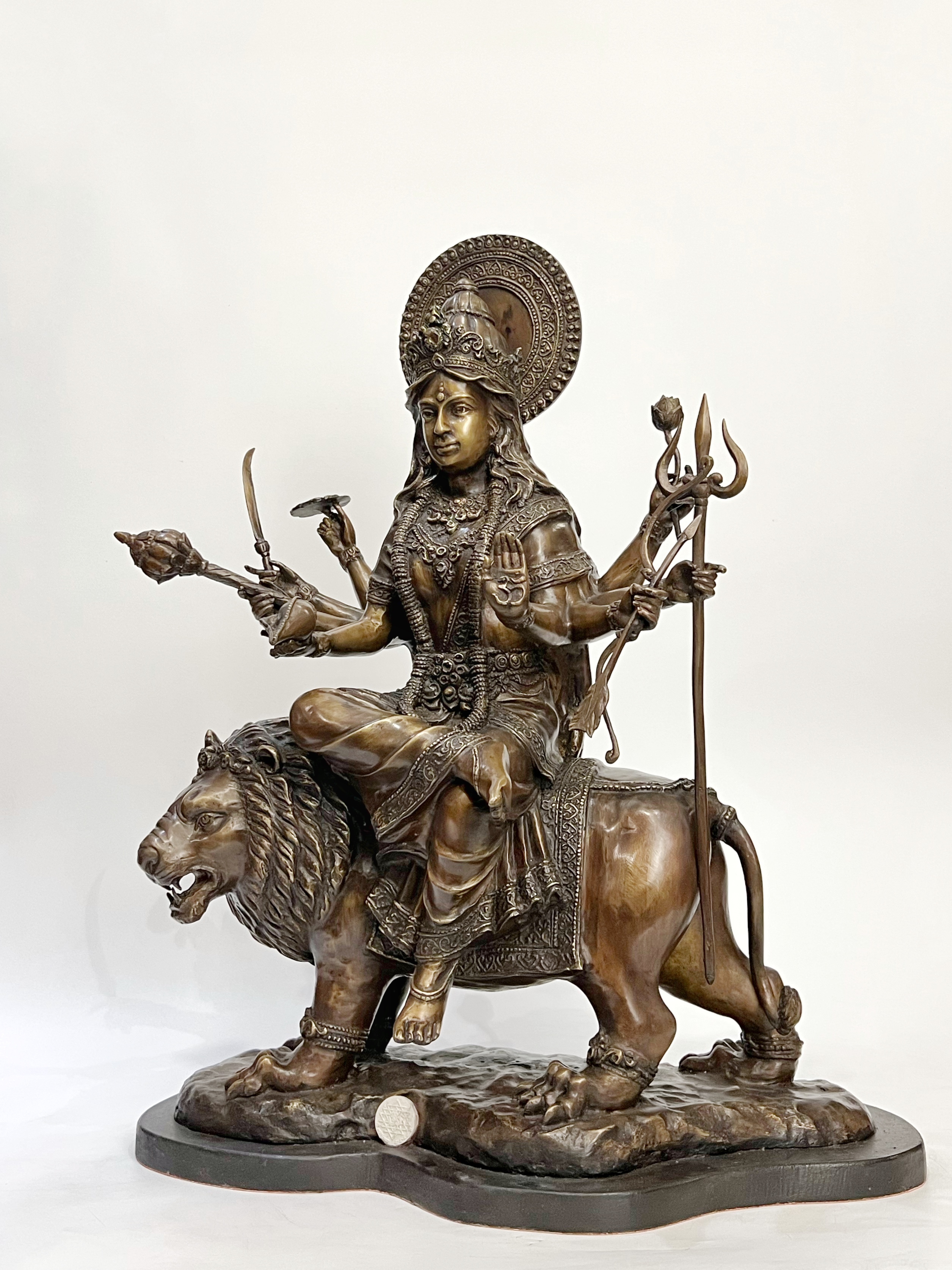 พระแม่ทุรคาทรงราชสีห์ (พระแม่อุมาขี่เสือ) หน้าตัก 9 นิ้ว