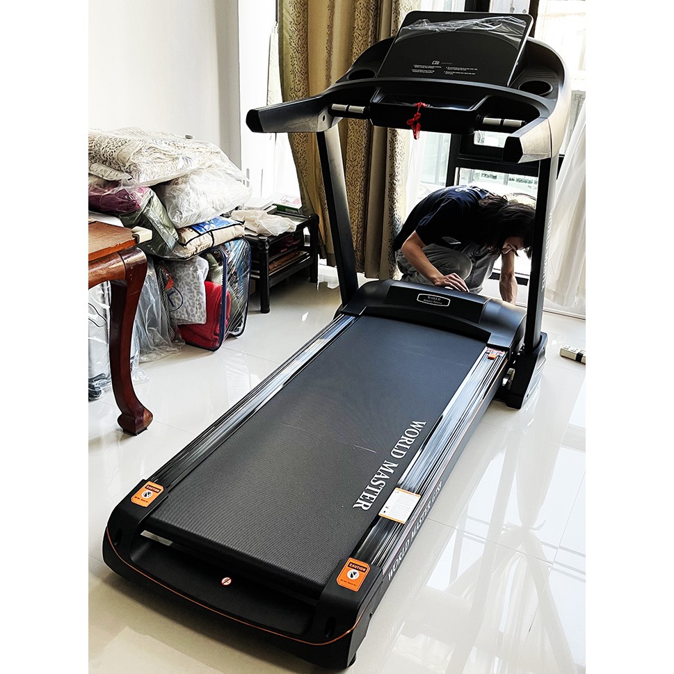 ลูวิ่งไฟฟ้ามอเตอร์4แรงม้า GTS9 World master fitnessสายพานกว้าง52cm